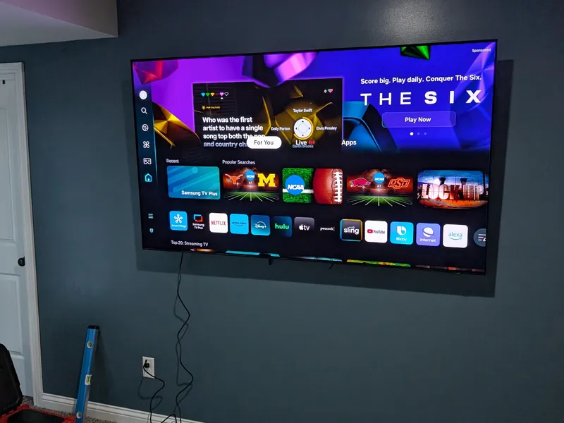 TV installation in Mount Washington home