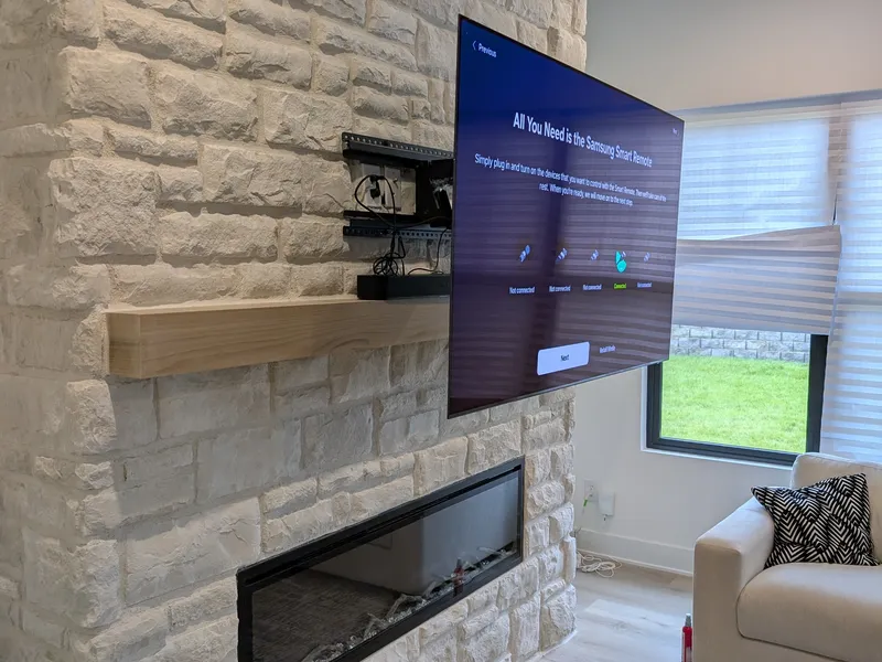 Fireplace TV mount New Albany