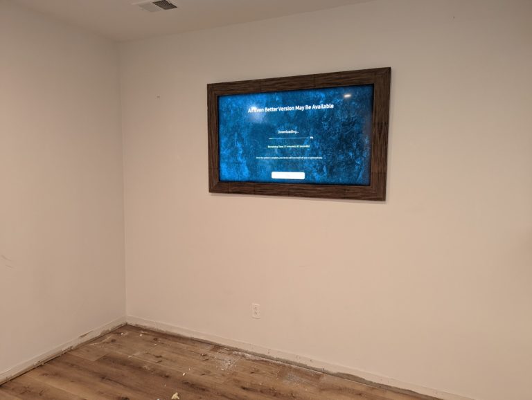 Samsung Frame TV Mounting Louisville Kentucky, wires hidden